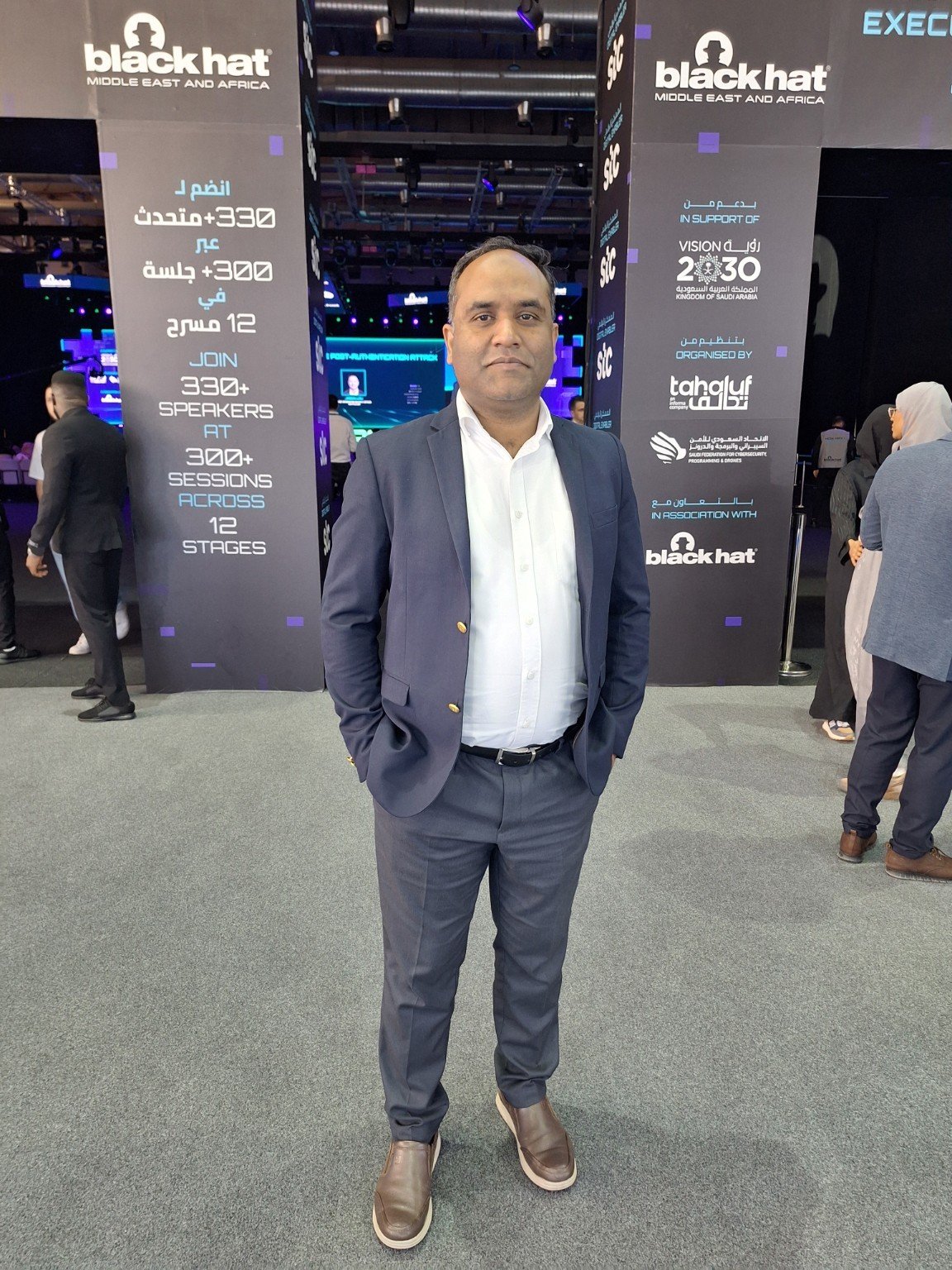 Rashid Hussain at Black Hat Middle East and Africa in Riyadh