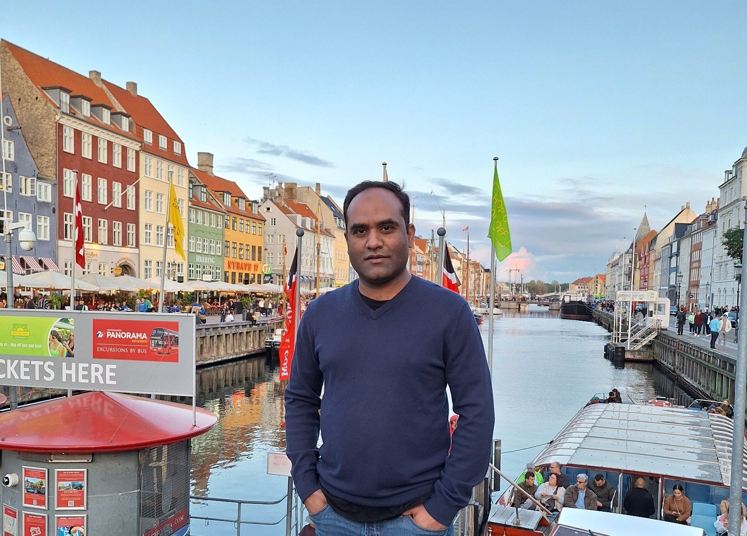 Rashid Hussain at Nyhavn in Copenhagen